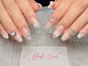 Best Nail 銀座店【ワンホンネイル・スカルプ・パラジェル・上品ジェルネイル】/長さ出しデザインネイル
