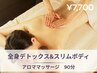 【疲労・むくみ解消】全身デトックス&スリムボディ オイルマッサージ90分