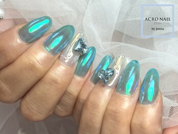 アクロネイルプラス 吉塚店(ACRO NAIL Plus)/夏のオーロラネイル