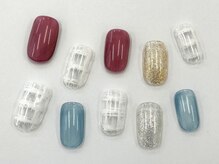 ネイルサロン クイール 小山店(NAIL SALON QUILL)/マグネット＆ざっくりチェック