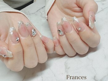 フランセス(Frances)/チーク&ラメフレンチ
