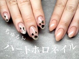 ハートホロネイル