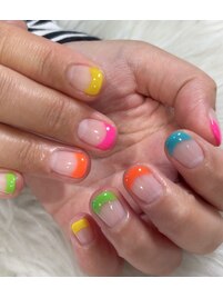 カラーフレンチネイル