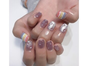 クリスタルネイルサロン(Crystal Nail)/虹水滴ネイル