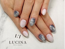 ネイルスタジオ ルキナ(LUCINA)/c-318 ブルーニュアンスネイル