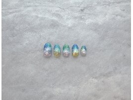 夏色ミラーネイル☆