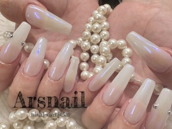 アルスネイル(Ars nail)/ホワイトオーロラネイル