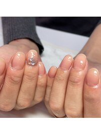 桃っぽネイル