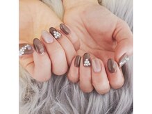 はあとねいる 八事店/クリスマスネイル 星なしツリー