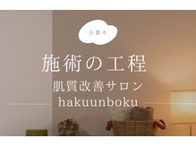 白雲木/ハーブピーリング｜施術工程