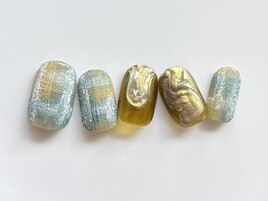 質感チェックニュアンス