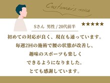 西荻窪中央整骨院/お客様からの口コミ紹介3