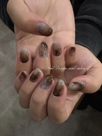 もや★ニュアンスネイル