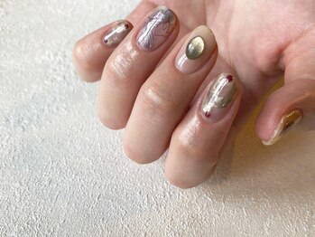 アイネイルズ 梅田店(I nails)/ぷっくり手描きartニュアンス