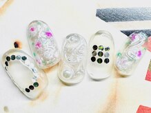 バンザイネイル 下北沢(BANZAI NAILS)/ニュアンス薔薇