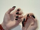 ブラックデザインネイル