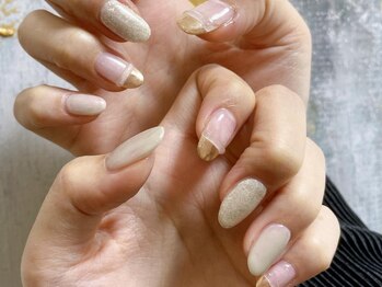 キキネイル たまプラーザ店(kikinail)/11.12月定額A ミラーフレンチ