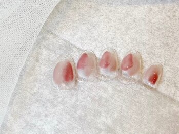 リベレ 福島店(LIBELLE)/塗りかけネイル/チークネイル