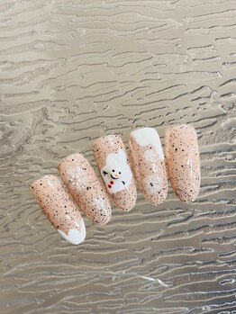エーナイン イオン一関店/雪だるまネイル！