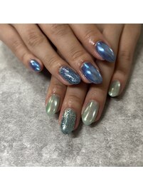 ガラスマグネットネイル