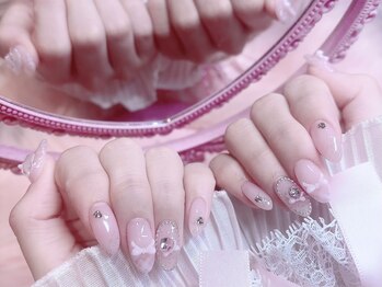 【Akari】ピンクネイル