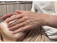 白の雫/シミケア施術前の泡洗顔