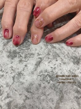 プライベート ネイルサロン マーマ(murmur)/赤ネイル