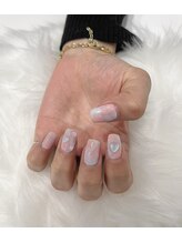 リコサロン(RIKO SALON)/ピンクマーブルネイル