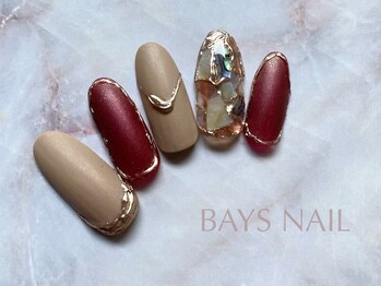 ベイズネイル(BAYS NAIL)の写真/シンプルデザイン～トレンド、スカルプも得意☆1人1人の”なりたいデザイン”を実現☆初めての方にも◎