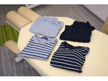 にのみや整体院/お着替えもご用意しています!