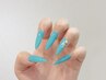 長さ出しスカルプ【シンプルサマー定額】アート.、パーツ付き
