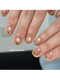 ミラーフレンチネイル