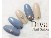 ネイルサロンディーバ 石橋店(Diva)/リゾートBLUE ￥7700