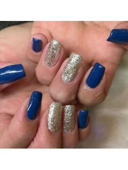 ウェリネイルサロン(WelinailSalon)/シンプル2色ネイル　3880円