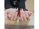 レースとリボンの甘めデザイン