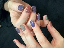 ヌル ネイル 堀江(NURU NAIL HORIE)/秋冬フラッシュマグネットネイル