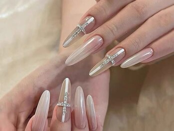 センスネイル 北千住店(Sense Nail)/冬のスノーホワイトネイル