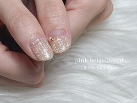 シンプルツイードネイル