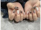 ホロフラワーネイルデザイン