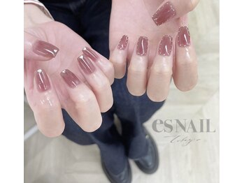 エスネイル 新宿西口店(es NAIL)/シアーなダークカラー