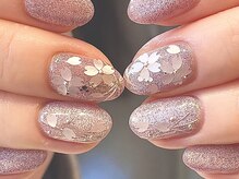 ブレスネイル(brace Nail)/さくらニュアンスネイル