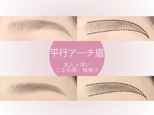 ニコット ラッシュ(nicott lash)/《アイブロウ》平行アーチ眉