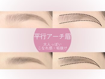ニコット ラッシュ(nicott lash)/《アイブロウ》平行アーチ眉
