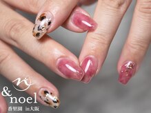 ノエル(Noel)/クリアピンクタイダイネイル