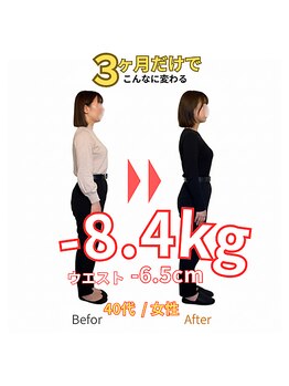 東武練馬ひだまり整骨院 鍼灸院/【ダイエット】3か月で-8.4キロ