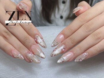 ゼン ネイル デザイン 池袋(ZEN NAIL DESIGN)/長さだしやり放題×つけ放題