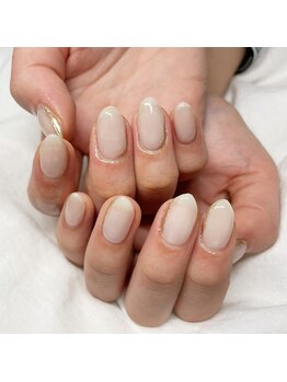 ミントリーフ バイ リート(Mint leaf by Reat)/ホワイトニュアンスネイル