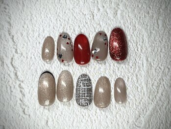 ナナネイル(7.Nail)/ガーリー冬ネイル