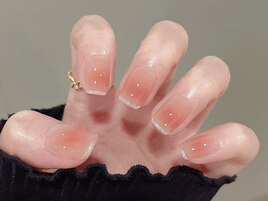 上品シンプル冬ネイル