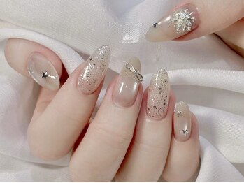 ナユキネイル 新宿店(NA.YUKI Nail)/秋冬ネイル　エレガントデザイン